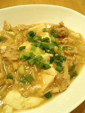 えのきでカサ増し♡豚バラ麻婆豆腐♪