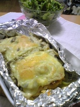 鶏肉ときのこのチーズ焼き