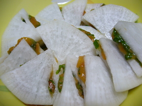 大根梅サンド