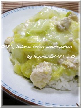 白菜のとろ~りあんかけご飯