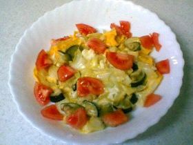 彩り鮮やか野菜の卵焼き
