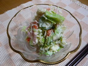 あっさり!簡単!レタスポテトサラダ
