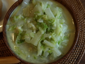 白菜のチーズスープ煮