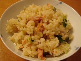 ☆★塩さけとかいわれ大根の混ぜご飯★☆