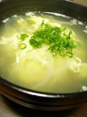 玉ねぎ入り♡たまごスープ