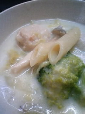 朝ごはんスープ☆ペンネのスープパスタ