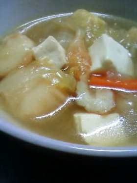 体にやさしい・和風カレースープ