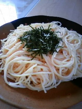 手抜き♥!簡単クリームたらこパスタ