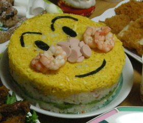 ★みんな笑顔★アンパンマンちらしケーキ♪
