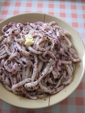 釜揚げゆかりバターうどん♡