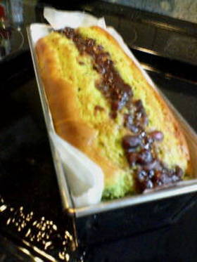 ホットケーキＭＩＸ♪抹茶あずきパウンド♪