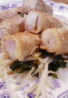 お豆腐の肉巻き