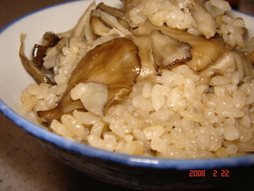 バターが香る♪舞茸の炊き込みご飯