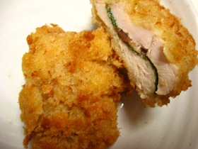 ササミ梅と大葉はさみ揚げ