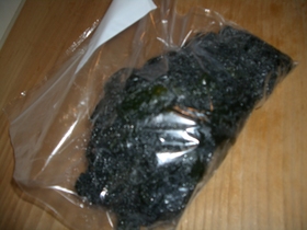 生わかめの塩蔵～