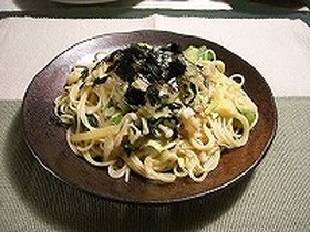味噌と生クリームの濃厚和風パスタ