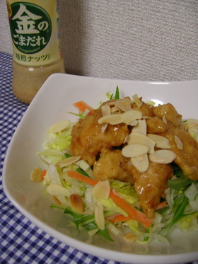 ✿ごまだれでホットチキンサラダ✿