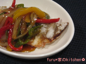 彩り鮮やか❤白身魚のあんかけ
