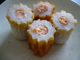 鮭フレークマヨinちくわ◎