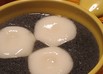 黒ゴマのココナッツ汁粉