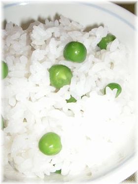 ほっくり♪グリーンピースご飯