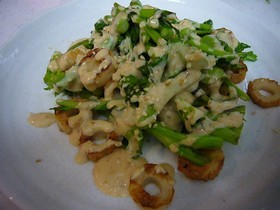 菜花の金ごまホットサラダ仕立て