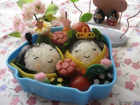 ひな祭りキャラ弁