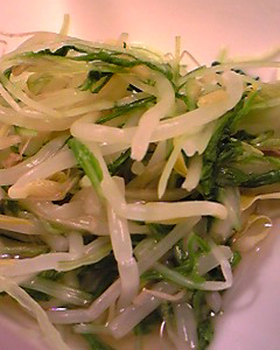 フライパンでシャッキシャキおひたし！