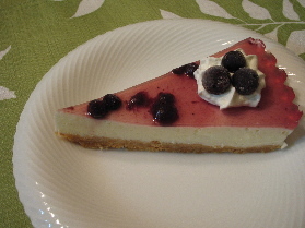 しっとりレアチーズケーキ