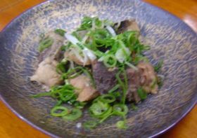 鮪の血合いのあっさり煮