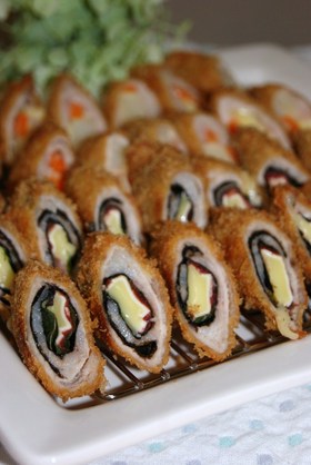 梅しそ海苔チーズ巻き巻き☆