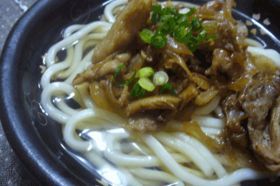 *甘豚　うどん*