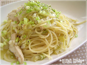 白菜とチキンの和風パスタ♪♪