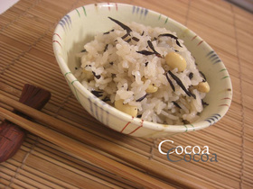 ✿ひじきと大豆の炊き込みご飯✿