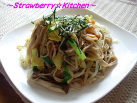 ☆野菜たっぷりヘルシ～焼きそば（蕎麦）☆