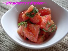 ☆トマトの大葉のごま風味和え☆