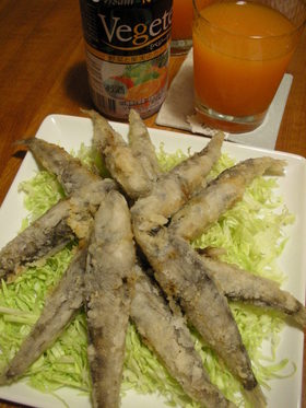 めひかりの唐揚げ