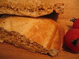 濃厚！納豆チーズホットサンド