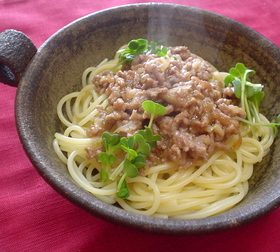 梅干しのラグースパゲティ