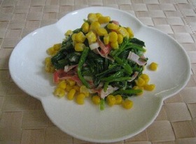 超簡単★ほうれん草のサラダ