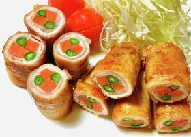 にんじん＆いんげんの豚肉巻き☆