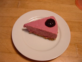 超簡単カシスのレアチーズケーキ～