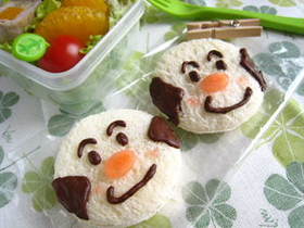 こむすびまんのサンドイッチ(キャラ弁)