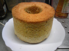 ノンオイル☆きなこシフォンケーキ