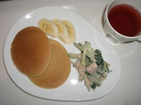 アレルギーっ子に♪米粉のホットケーキ