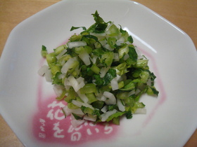 余った大根の皮・葉で簡単♪きざみ漬物♪