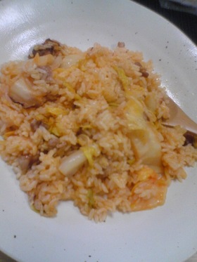 簡単豚キムチチャーハン