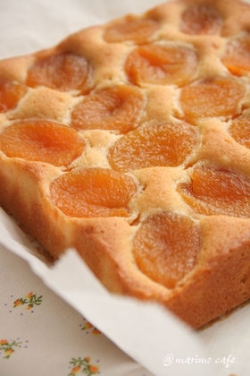 甘酸っぱい☆あんずケーキ