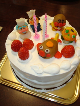 アンパンマンのケーキ