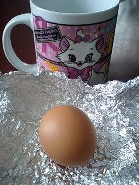 電子レンジでゆで卵！